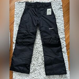 Arctix Black Unisex Kids’ Snow Pants With Reinforced Knees And Seat